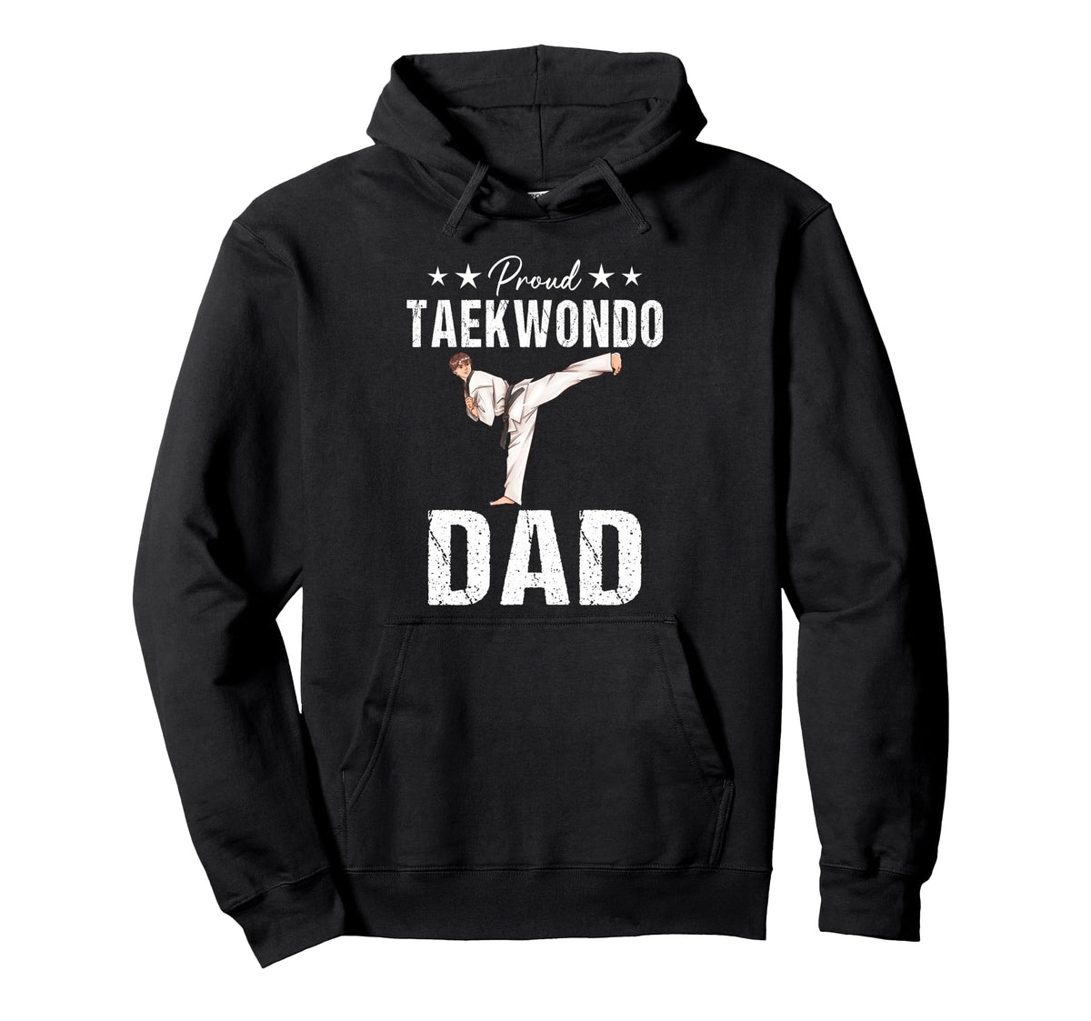 Proud Taekwondo Dad Game Day Sports Hoodie - Custom Art Print for Adults
