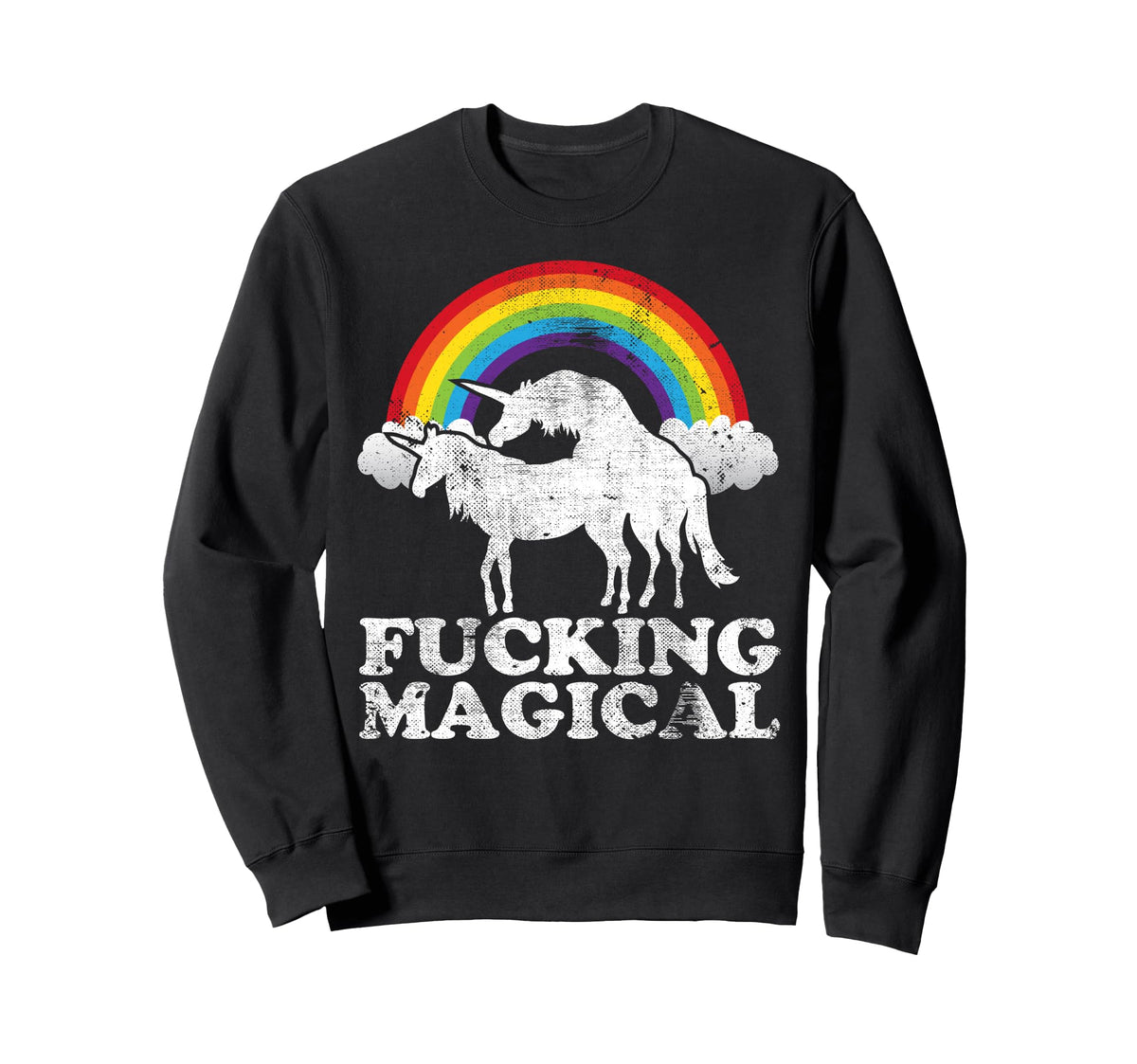 Funny Unicorn Sex Fucking Magical Sweatshirt - Aesthetic Graphic Unisex