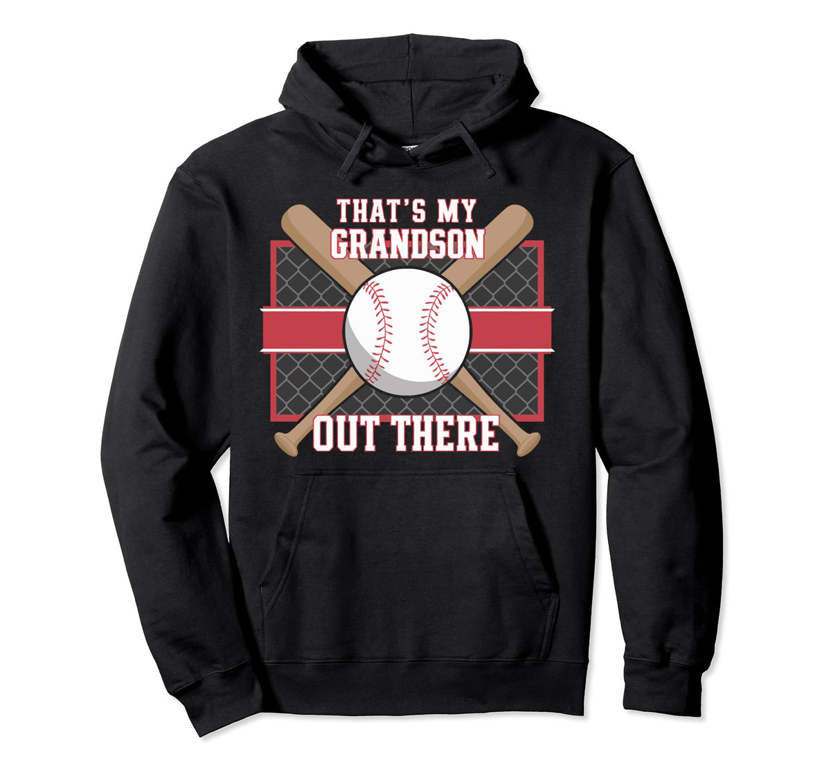 Baseball Grandpa Grandfather Gramps Hoodie - Unique Graphic for Adults