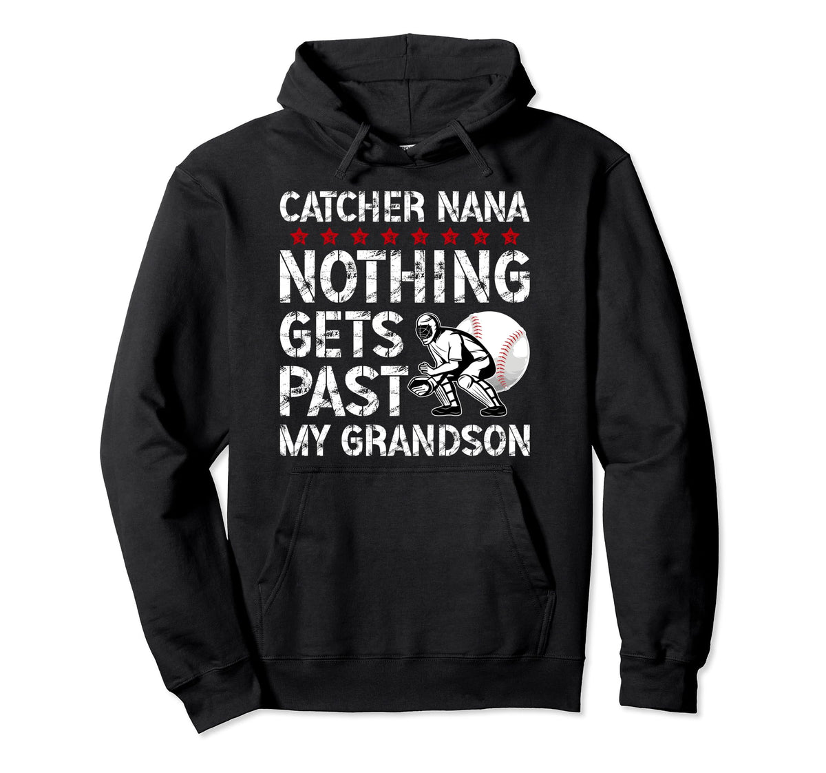 Baseball Catcher Nana Proud Nana Hoodie - Novelty Apparel Men Women