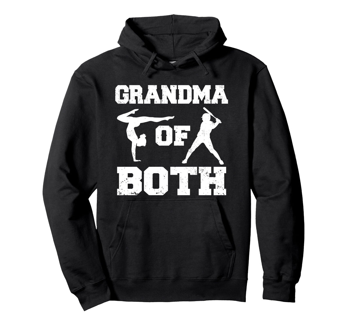 Grandma Both Funny Baseball Gymnastics Hoodie - Minimalist Print Men Women