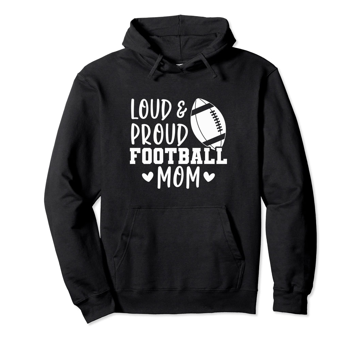 Game Day High School Football Loud And Hoodie - Novelty Apparel for Adults
