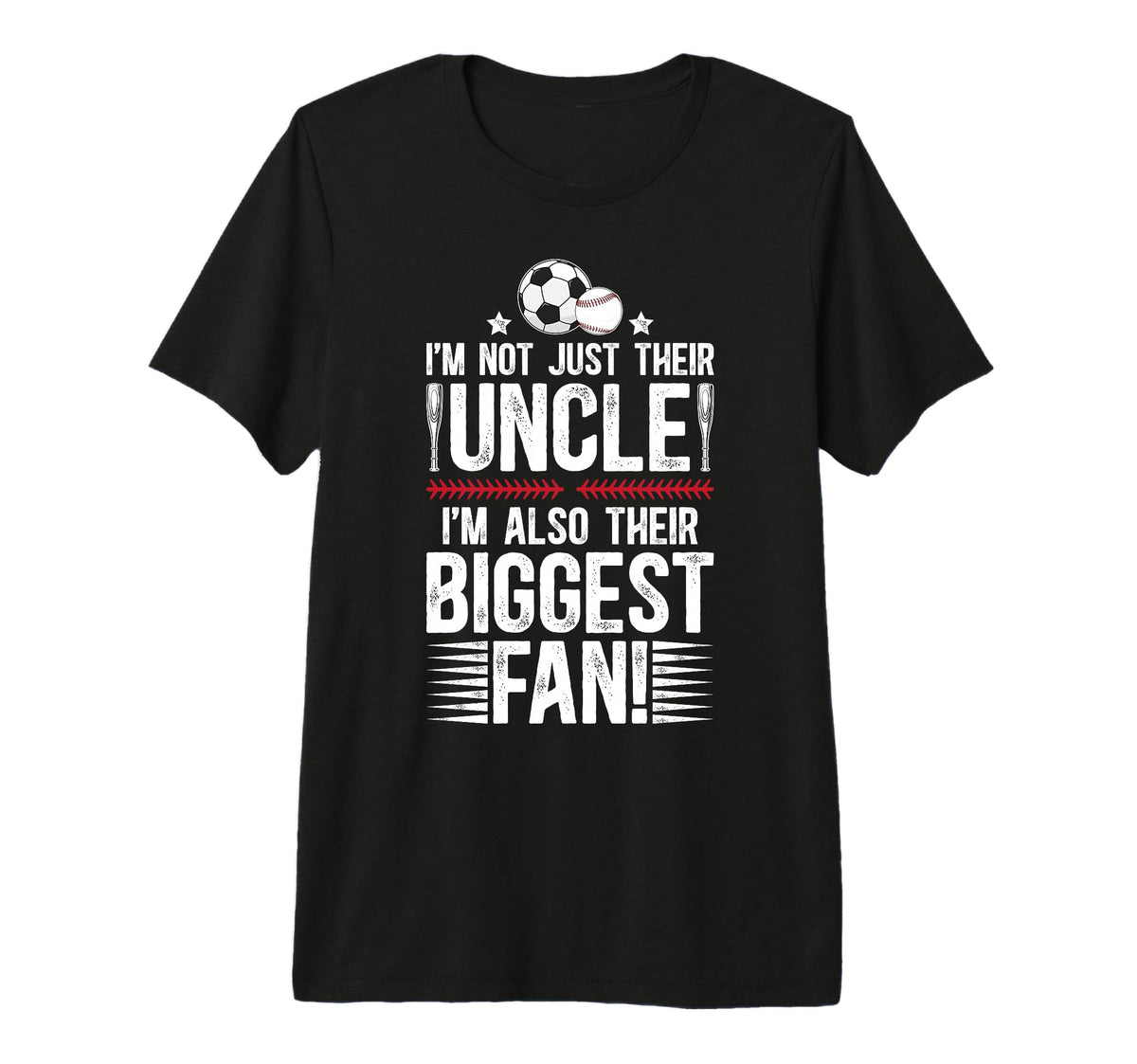 Mens Their Biggest Fan Baseball T-Shirt - Streetwear Style for Adults
