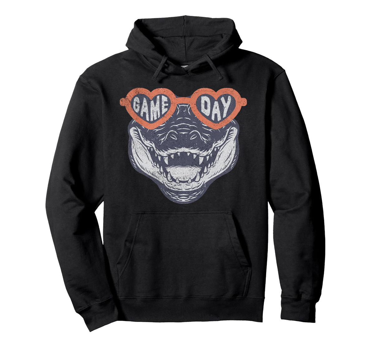 Game Day Crocodile Alligator Gator Hoodie - Casual Everyday Wear Men Women