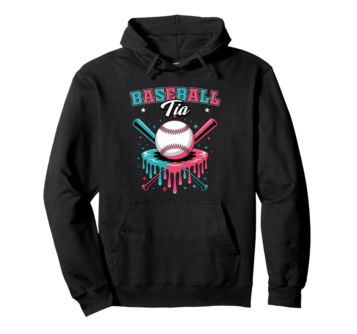 Baseball Tia Drip Ice Cream Hoodie - Casual Everyday Wear Men Women