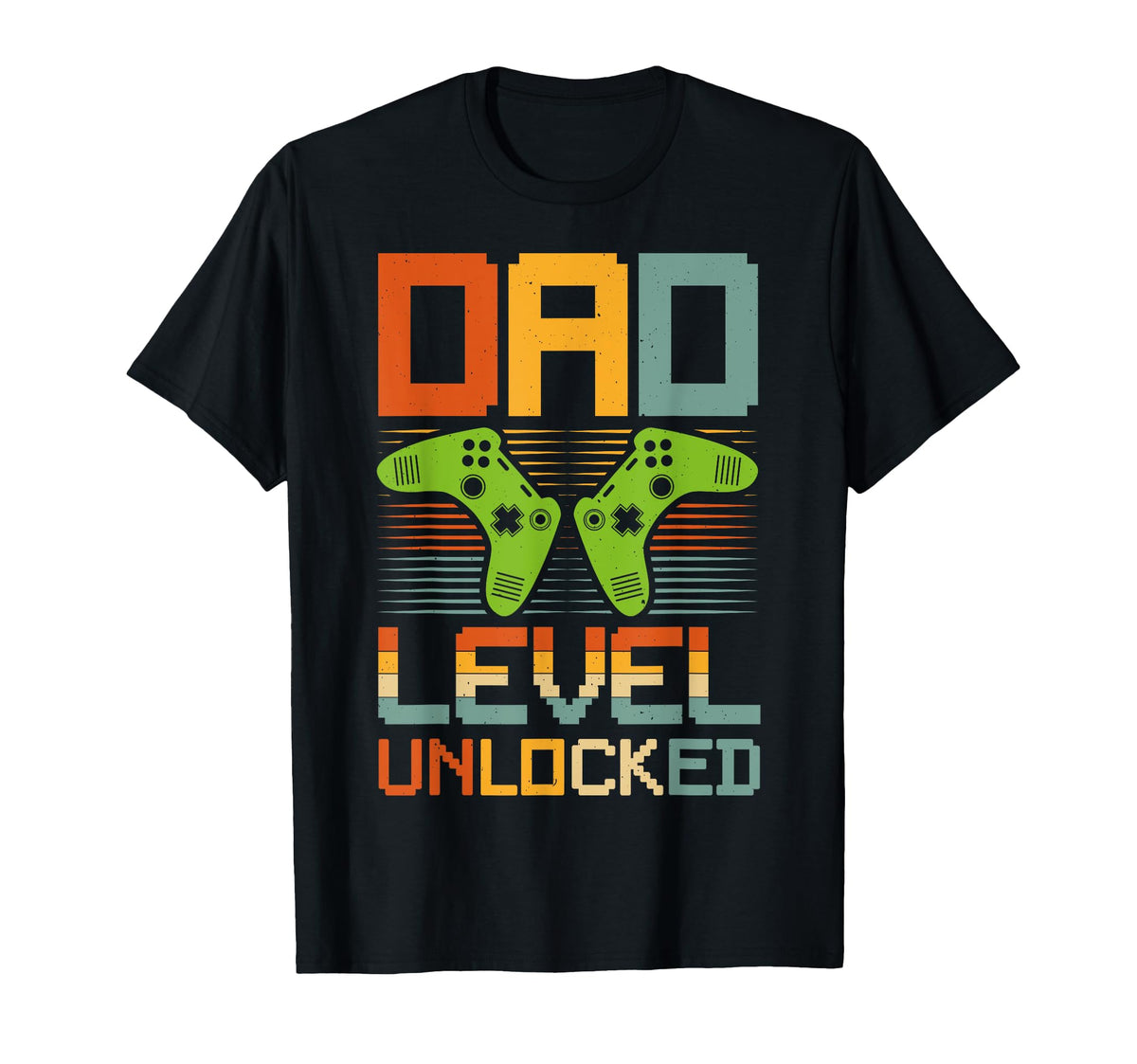 Funny Gamer Dad Pixel Fathers Day 2025 T-Shirt - Streetwear Style Men Women