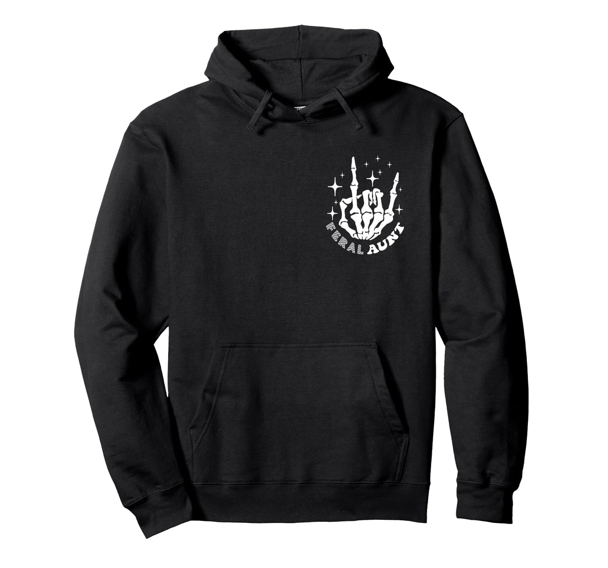Groovy Somebodys Feral Aunt Aunts Club Hoodie - Trendy Graphic for Adults