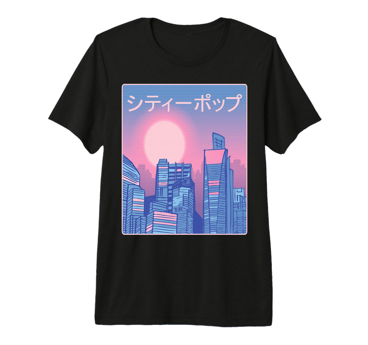 Japanese City Pop Tokyo 70S 80S Vaporwave T-Shirt - Trendy Graphic Unisex