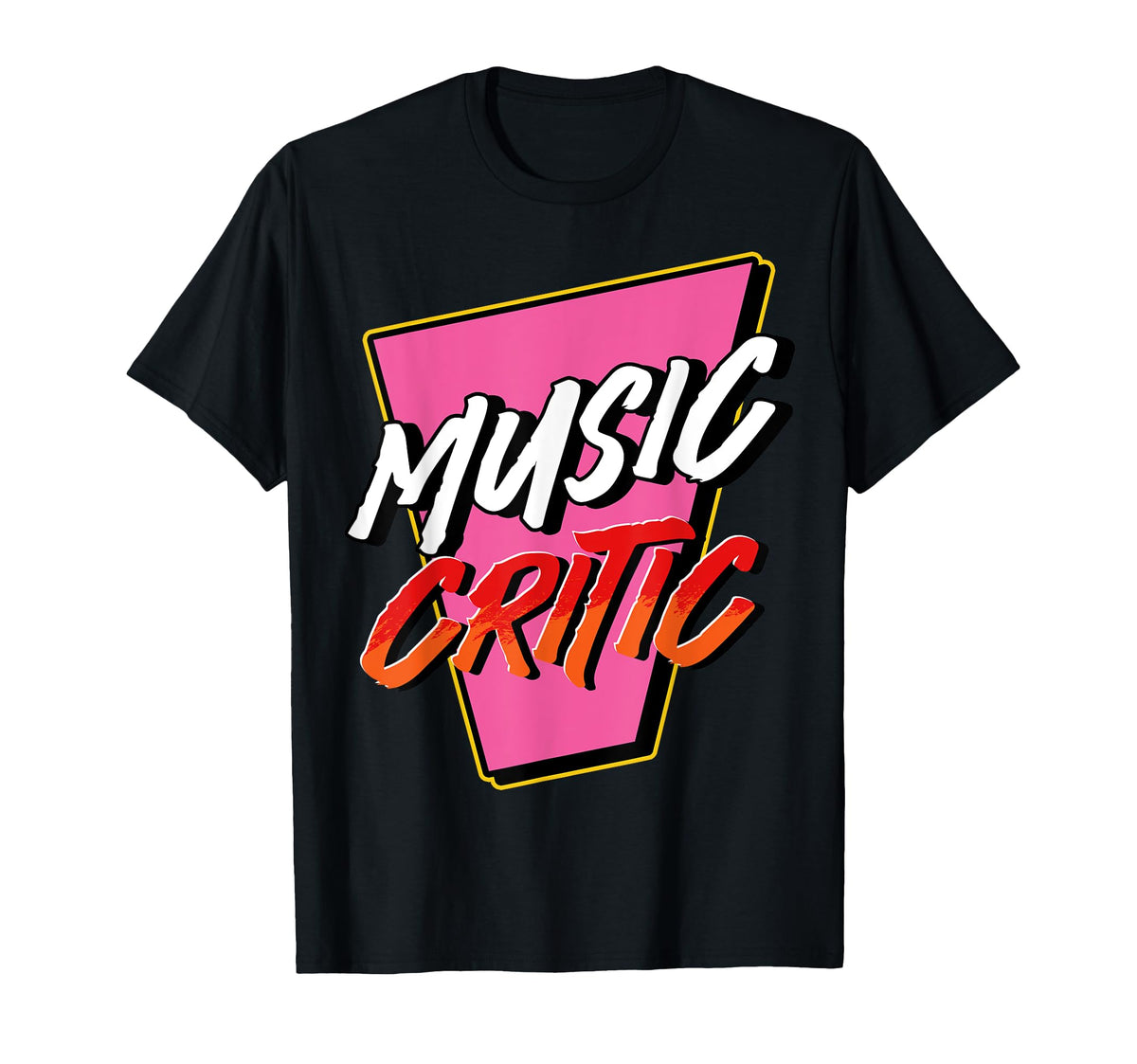 Music Critic Bold Colorful T-Shirt - Streetwear Style for Adults
