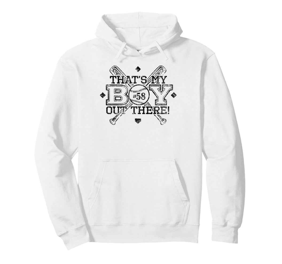 Baseball Mom Dad Thats My Proud Parent Hoodie - Minimalist Print Men Women