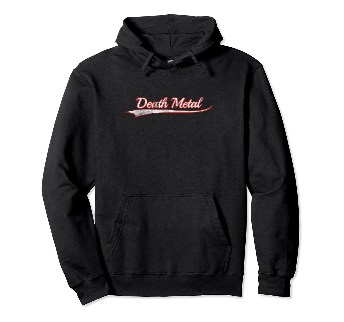 Death Metal Varsity Distressed Hoodie - Streetwear Style Men Women