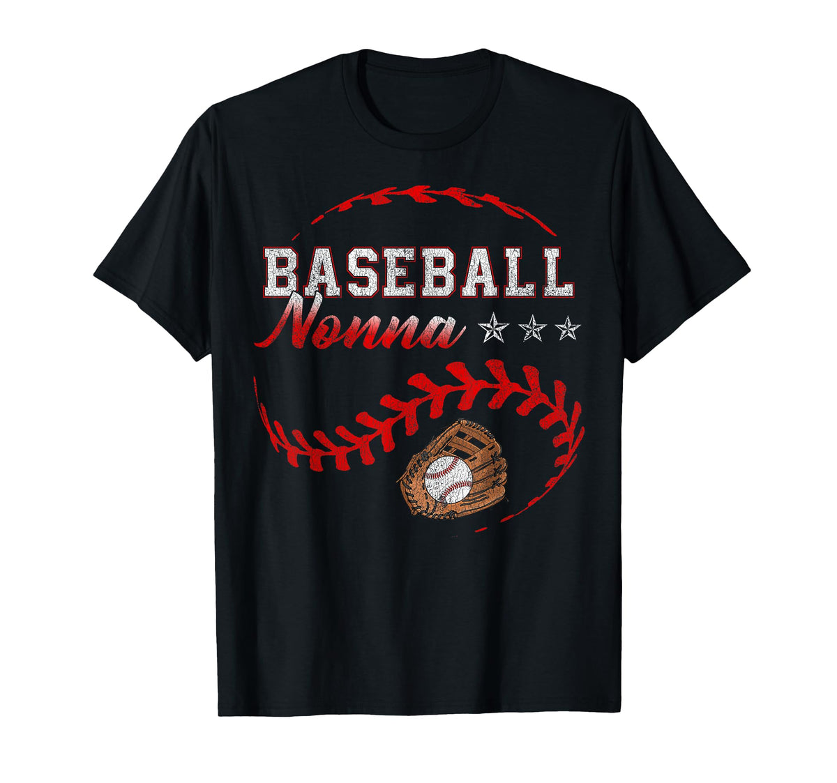 Baseball Nonna Funny Baseball Family T-Shirt - Novelty Apparel Men Women