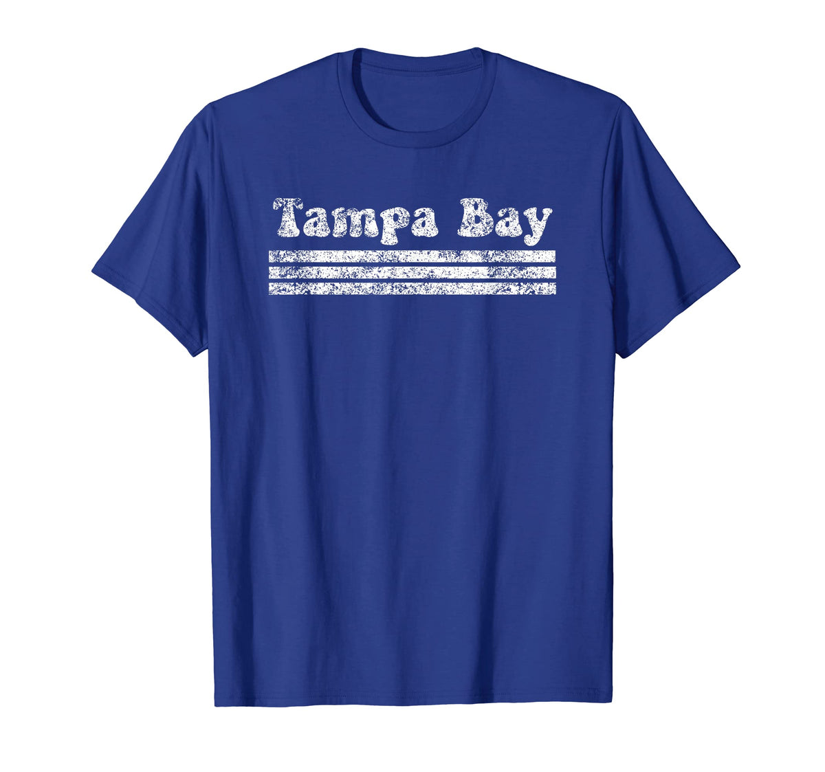 Tampa Bay Florida Weathered Stripe T-Shirt - Trendy Graphic Men Women