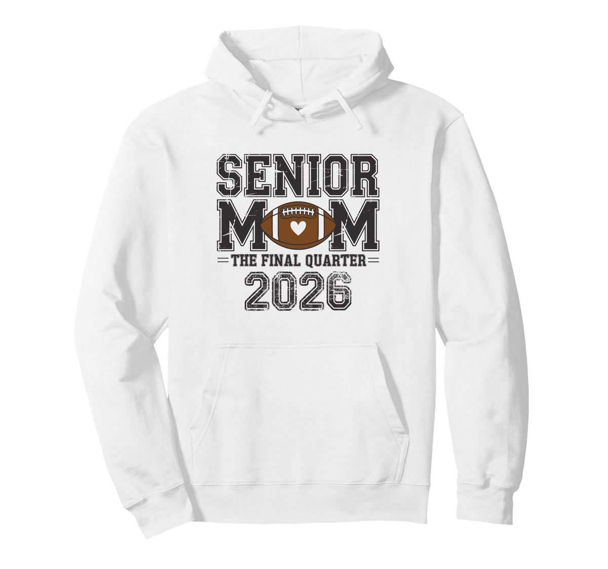 Senior Mom 2026 Football Mama Game Day Hoodie - Aesthetic Graphic Unisex