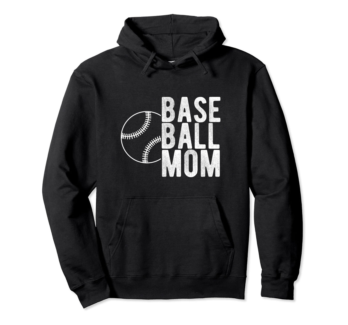 Baseball Mom Sport Athlete Family Hoodie - Minimalist Print for Adults