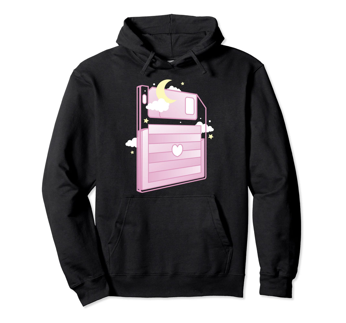 Sweet Kawaii Aesthetic Vaporwave 80S Hoodie - Custom Art Print for Adults