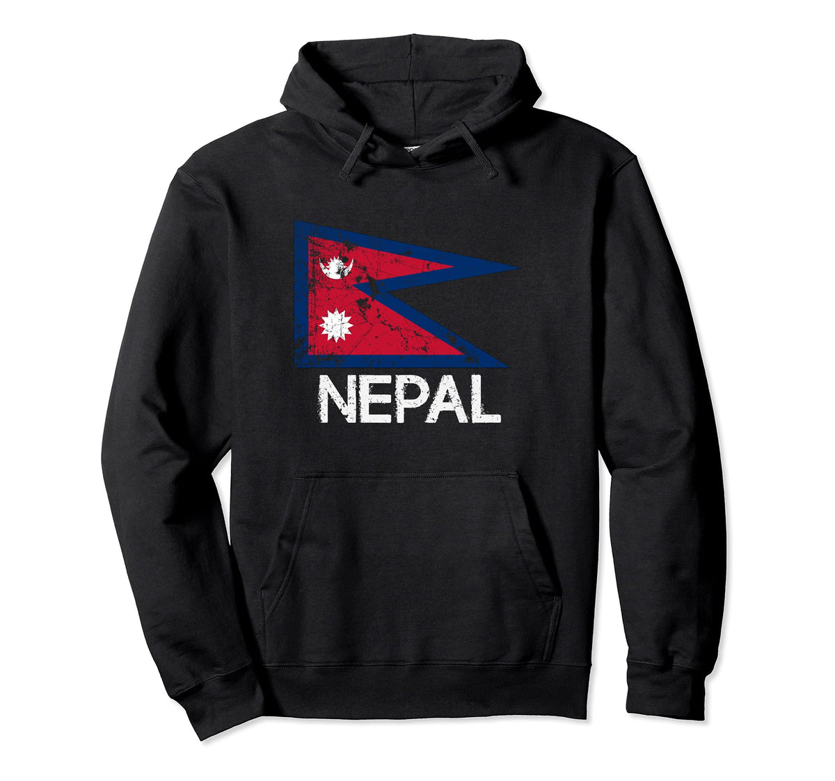 Nepalese Nepali Flag Made Nepal Gift Hoodie - Streetwear Style Unisex
