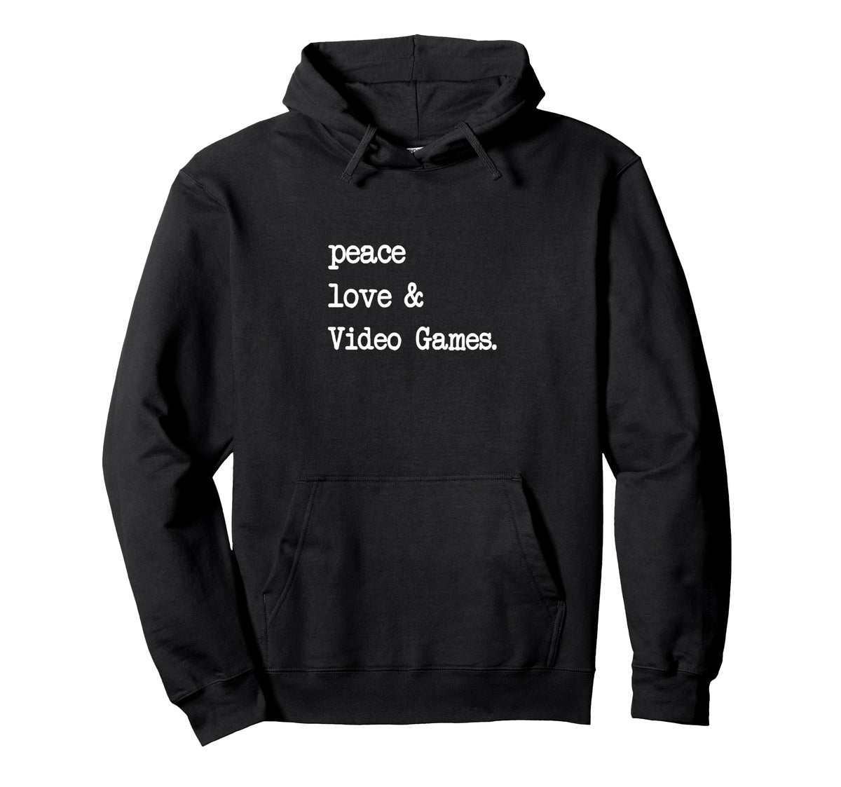 Peace Love Video Games Game Gaming Hoodie - Streetwear Style Unisex