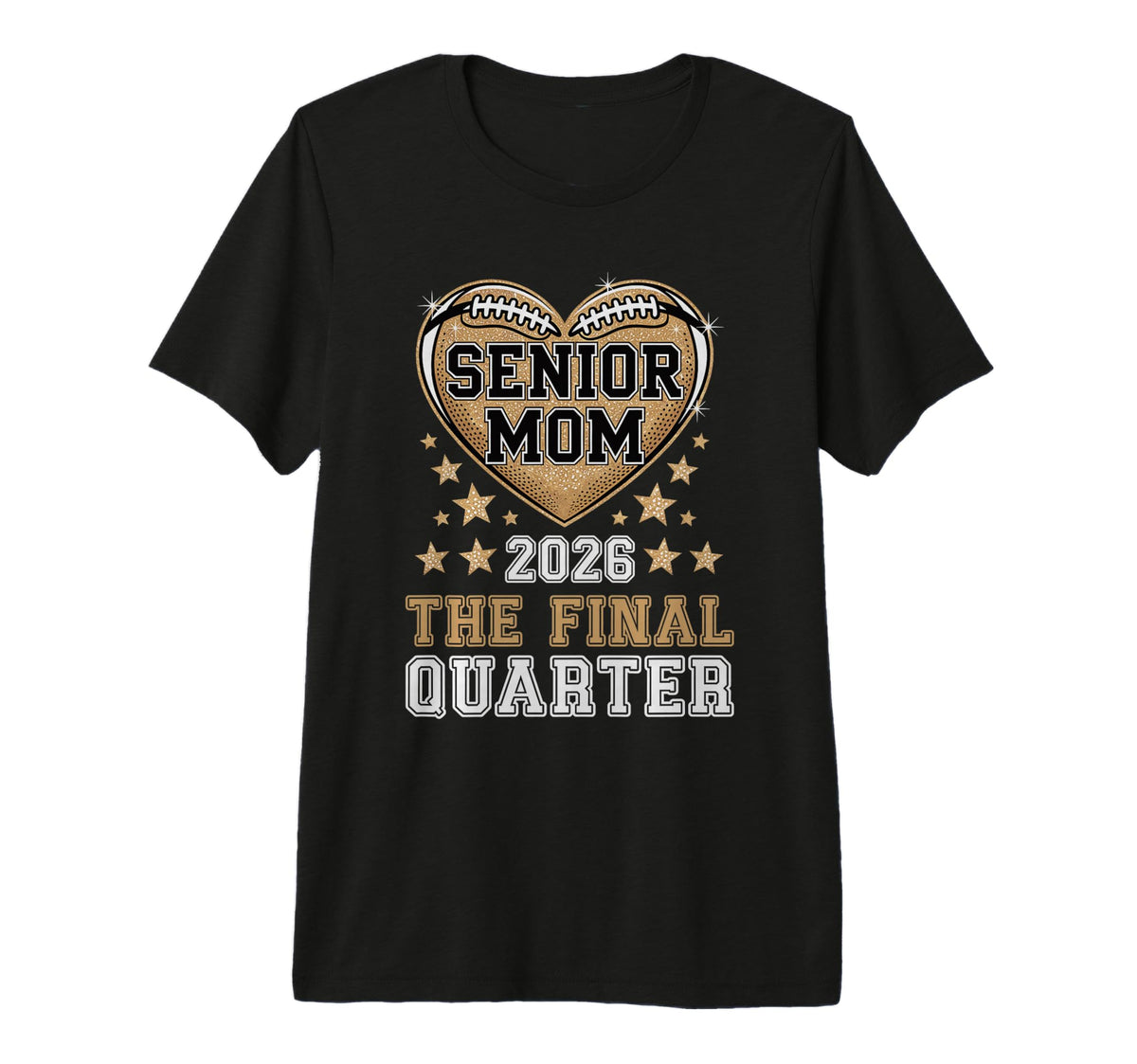 Senior Football Mom Mother Final T-Shirt - Fun Novelty Design Men Women