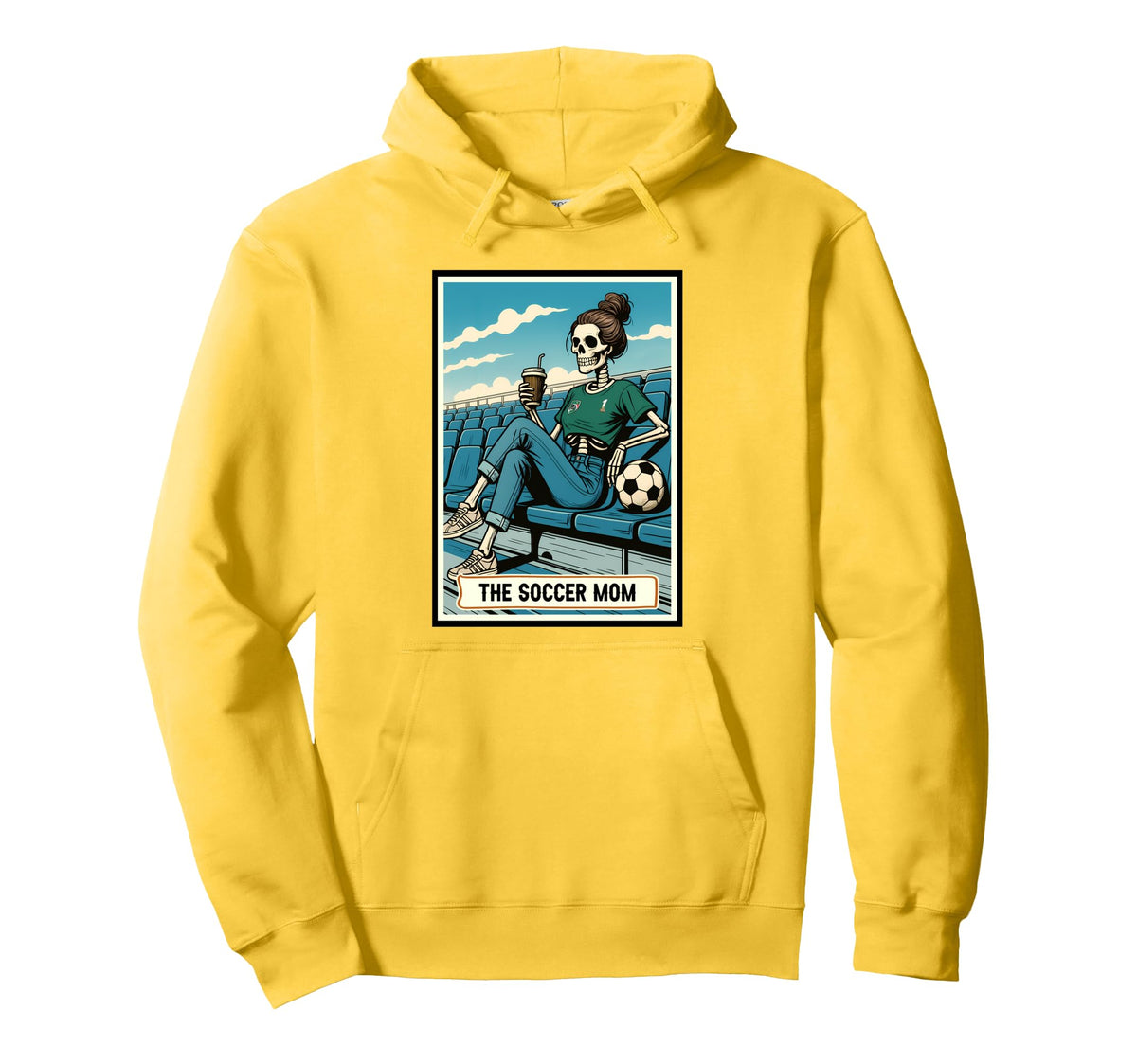 Soccer Mom Life Game Day Skeleton Hoodie - Casual Everyday Wear Unisex