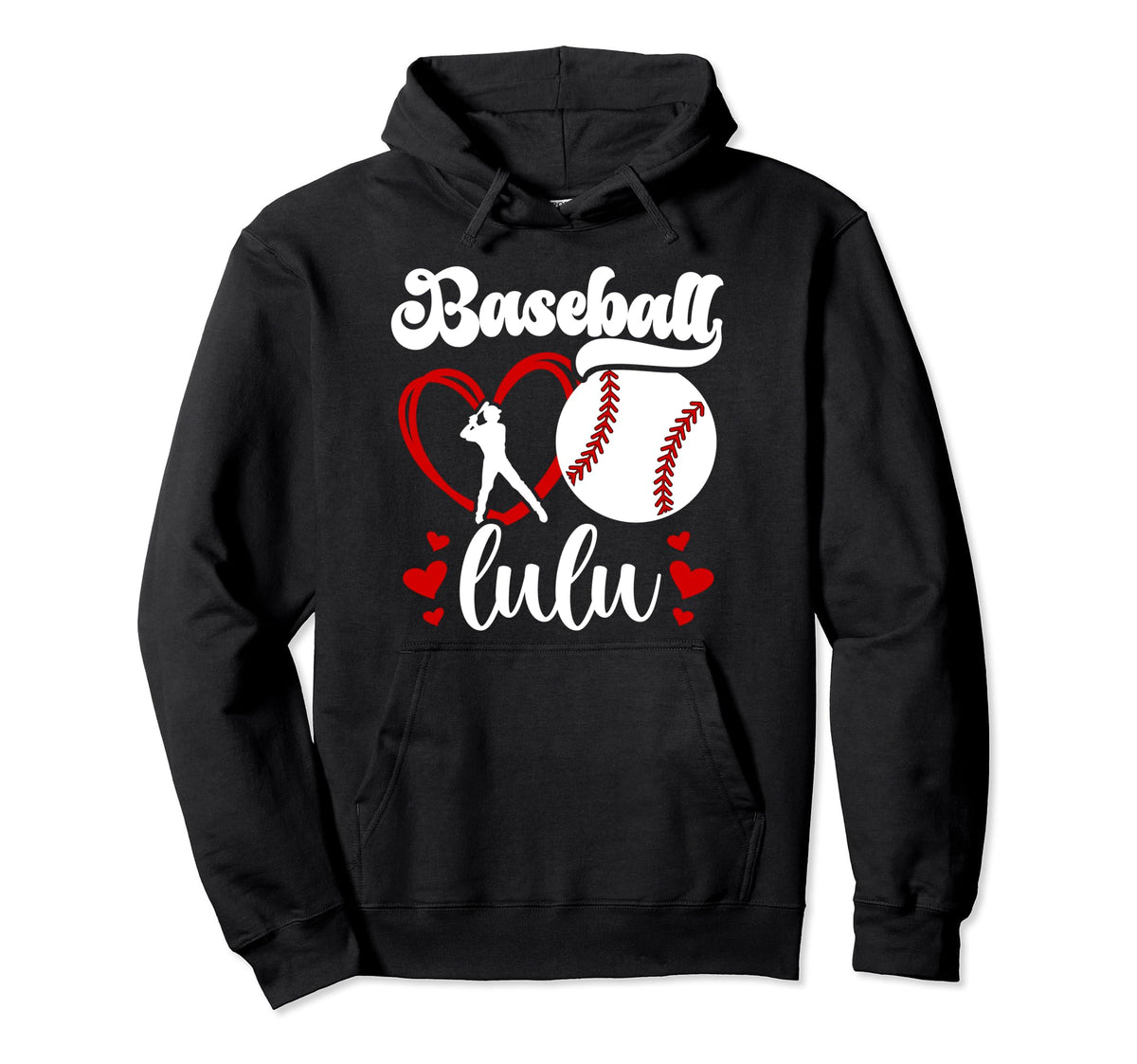 Baseball Lulu Grandma Lulu Baseball Hoodie - Aesthetic Graphic Unisex