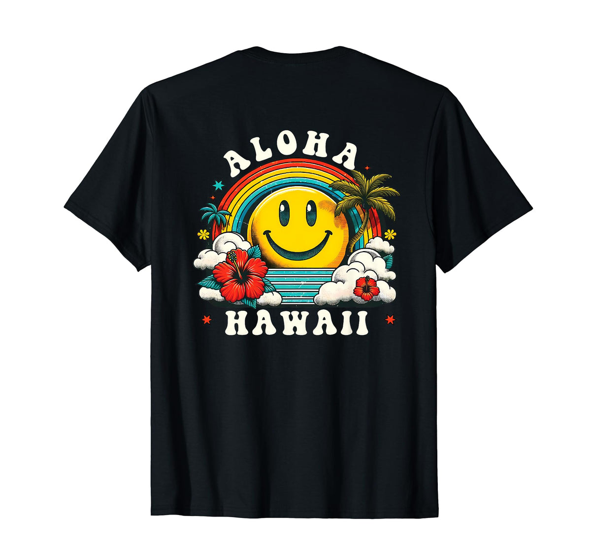Aloha Hawaiian Hibiscus Beach T-Shirt - Casual Everyday Wear Men Women