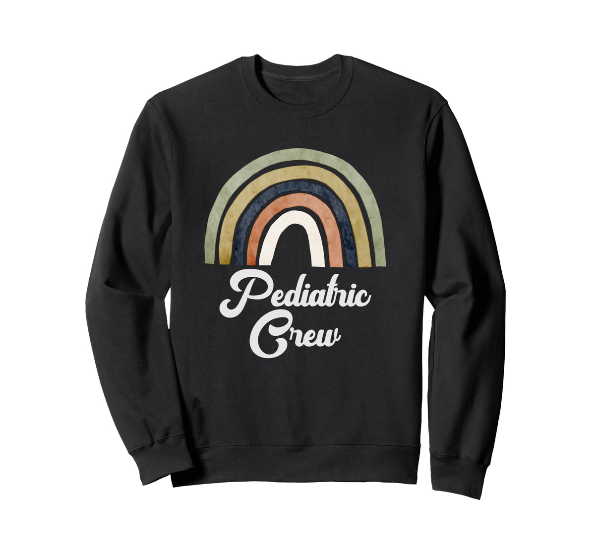 Boho Rainbow Pediatric Crew Sweatshirt - Custom Art Print Men Women