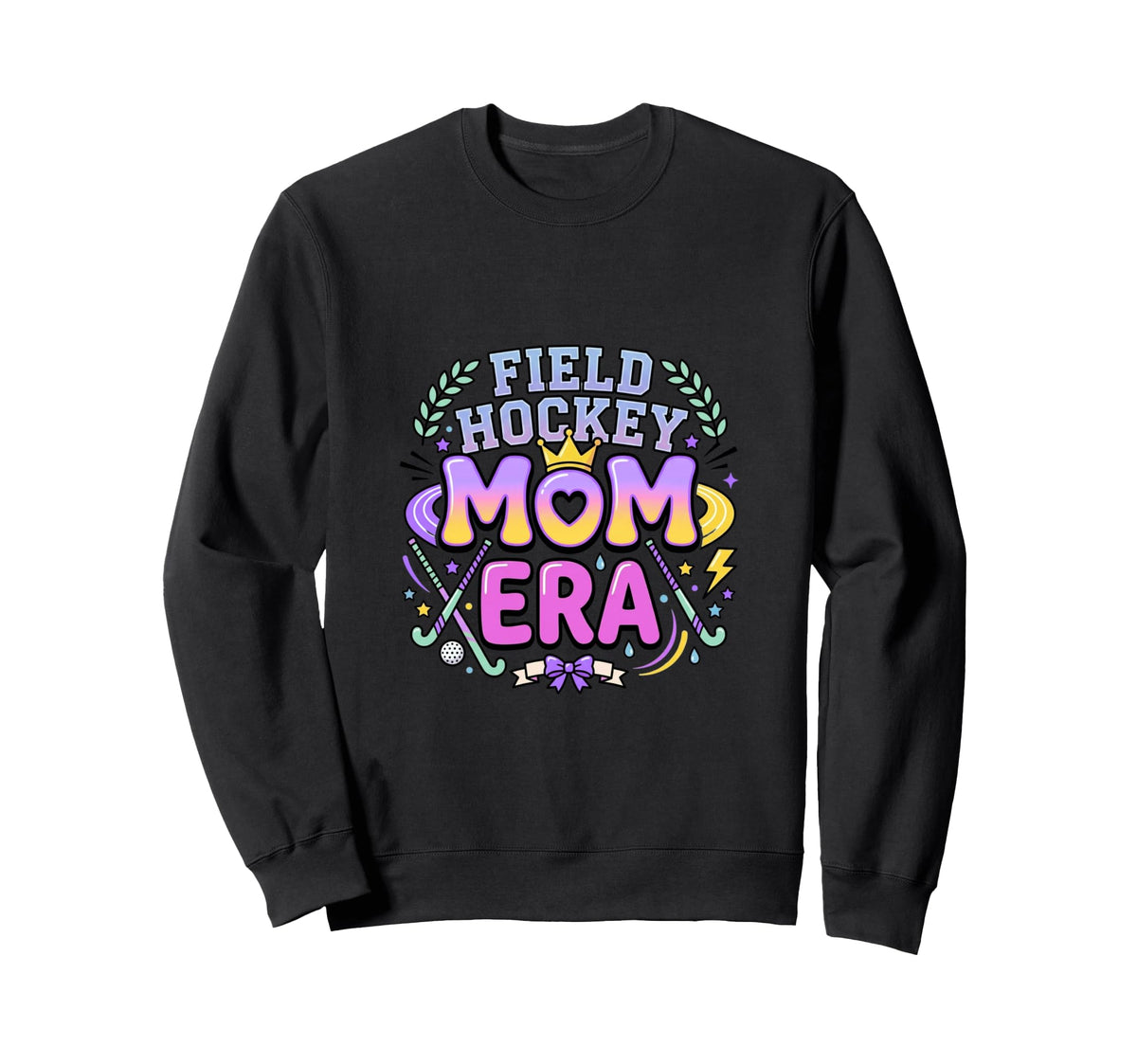 Field Hockey Mom Era Sports Sweatshirt - Casual Everyday Wear Men Women