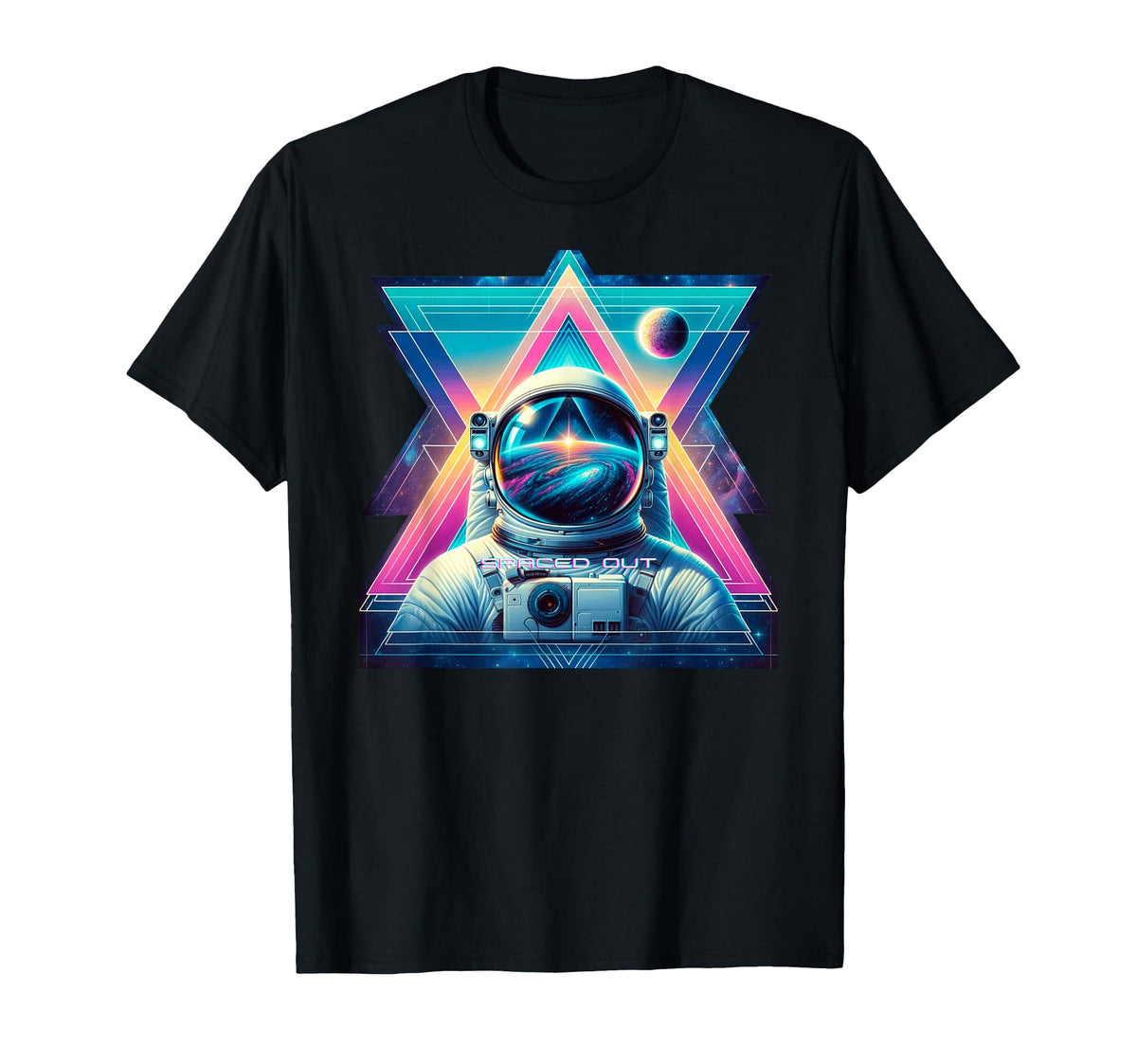 Astronaut Spaced Out Vaporwave T-Shirt - Streetwear Style Men Women