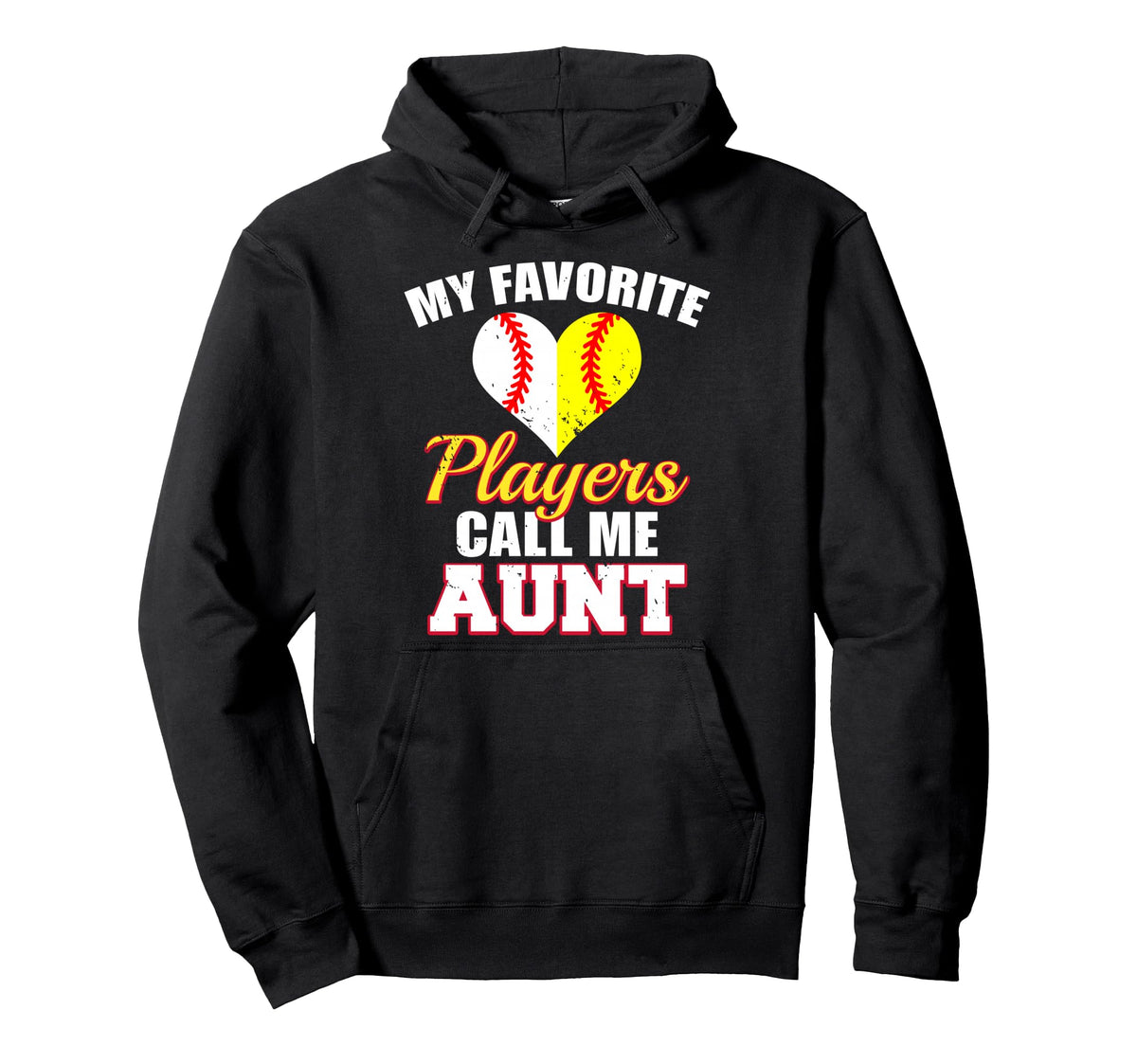 My Favorite Players Call Me Aunt Hoodie - Novelty Apparel Men Women