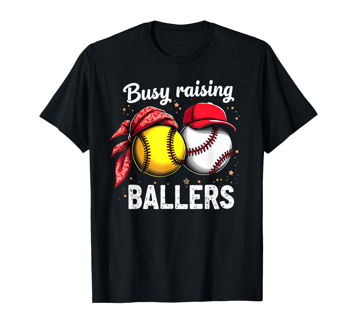 Busy Raising Ballers Softball Baseball T-Shirt - Streetwear Style Unisex
