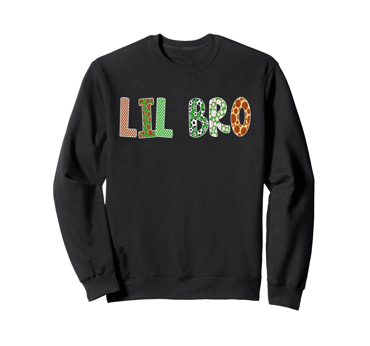 Sports Baller Brother Lil Bro Sweatshirt - Minimalist Print Unisex