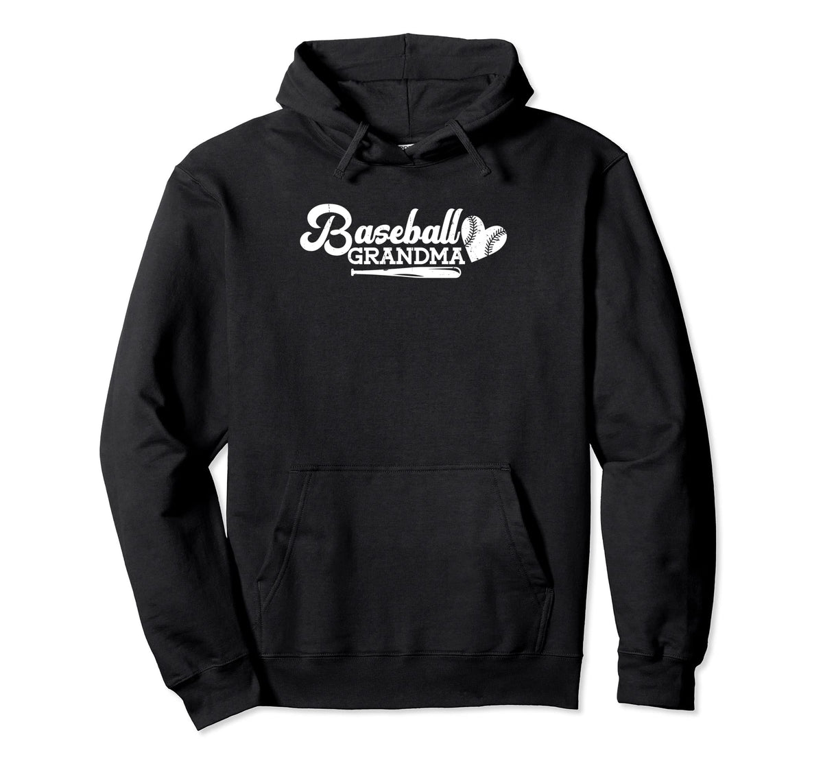 Baseball Grandmother Funny Hoodie - Casual Everyday Wear for Adults