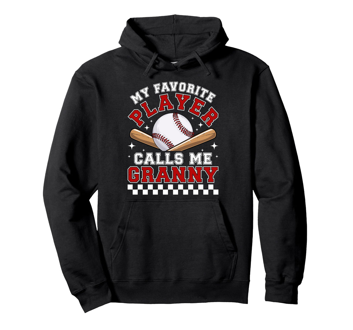 Proud Baseball Granny Baseball Player Hoodie - Casual Everyday Wear Unisex