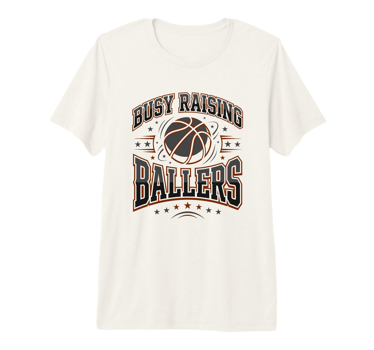 Mens Busy Raising Ballers Basketball Dad T-Shirt - Novelty Apparel Unisex