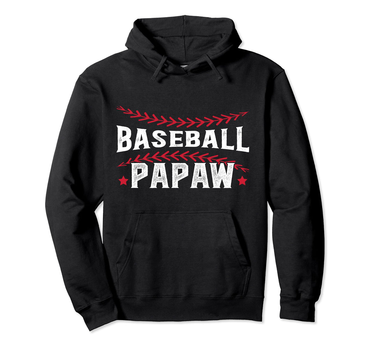 Baseball Papaw Proud Grandpa Hoodie - Casual Everyday Wear for Adults