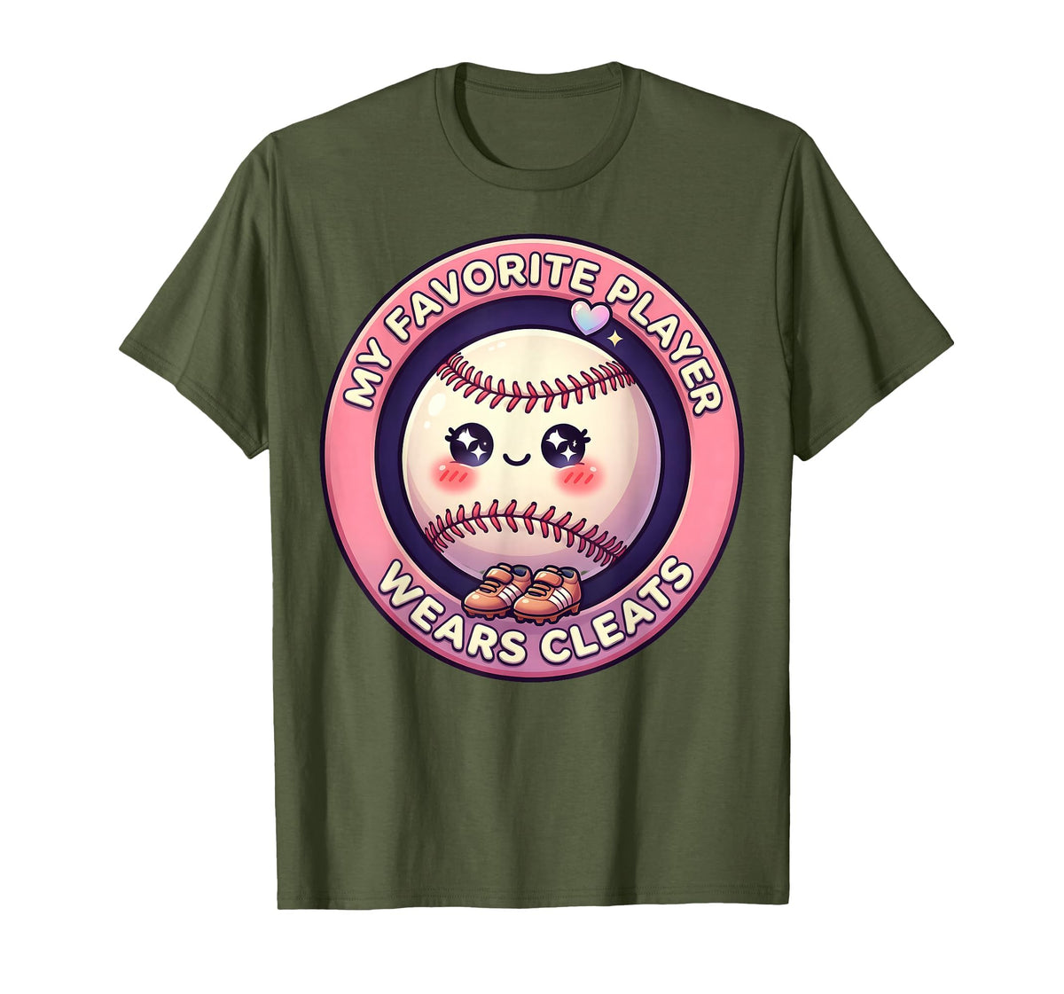 Baseball Mom My Favorite Player T-Shirt - Casual Everyday Wear Men Women