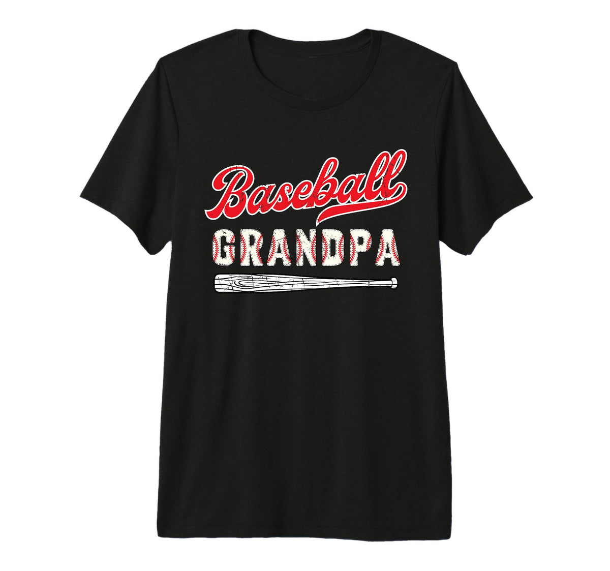 Mens Baseball Grandpa Grandkids Tri T-Shirt - Fun Novelty Design Men Women