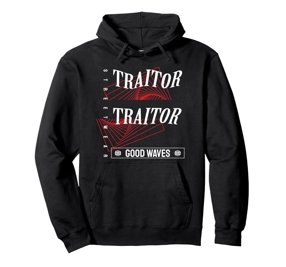 Traitor Aesthetic Edgy Streetwear Hoodie - Graphic Print for Adults