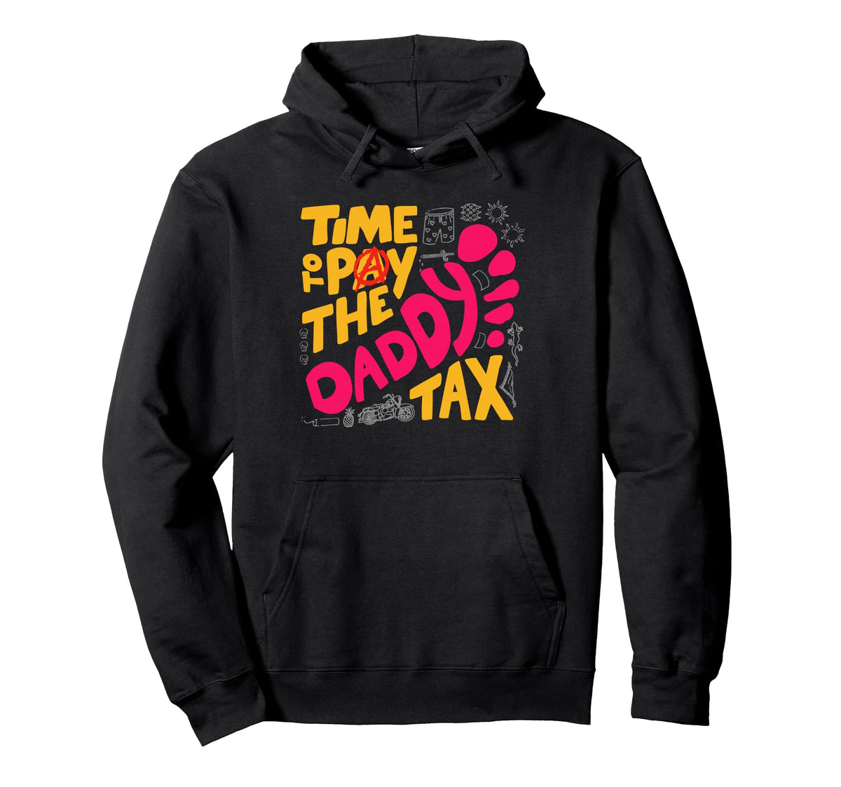 Time To Pay Daddy Tax Funny Gamer Dad Hoodie - Trendy Graphic Unisex