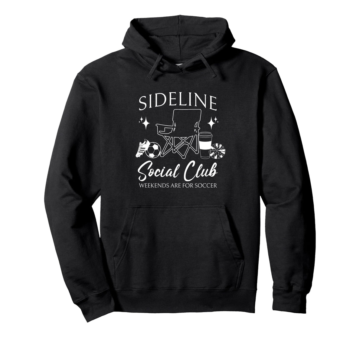 Sideline Social Club Soccer Mom Game Hoodie - Novelty Apparel Men Women