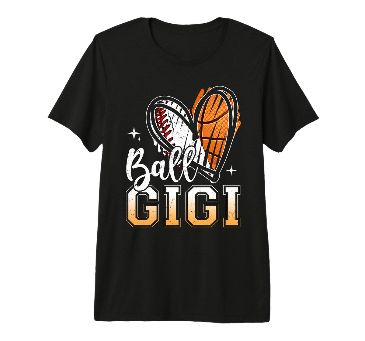 Ball Gigi Baseball Basketball Grandma T-Shirt - Trendy Graphic for Adults