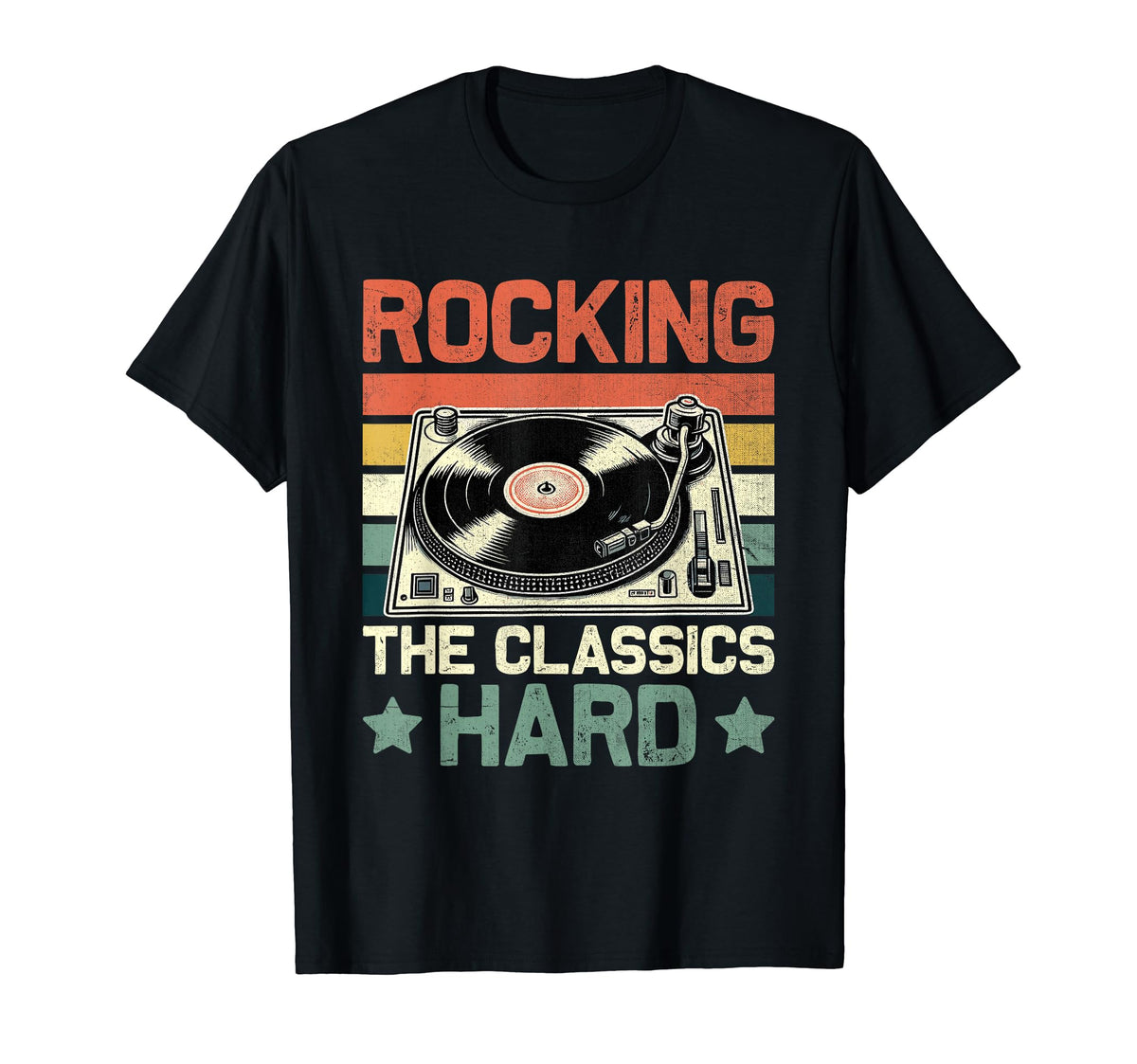 Funny Old School Dj Equipment T-Shirt - Casual Everyday Wear Men Women