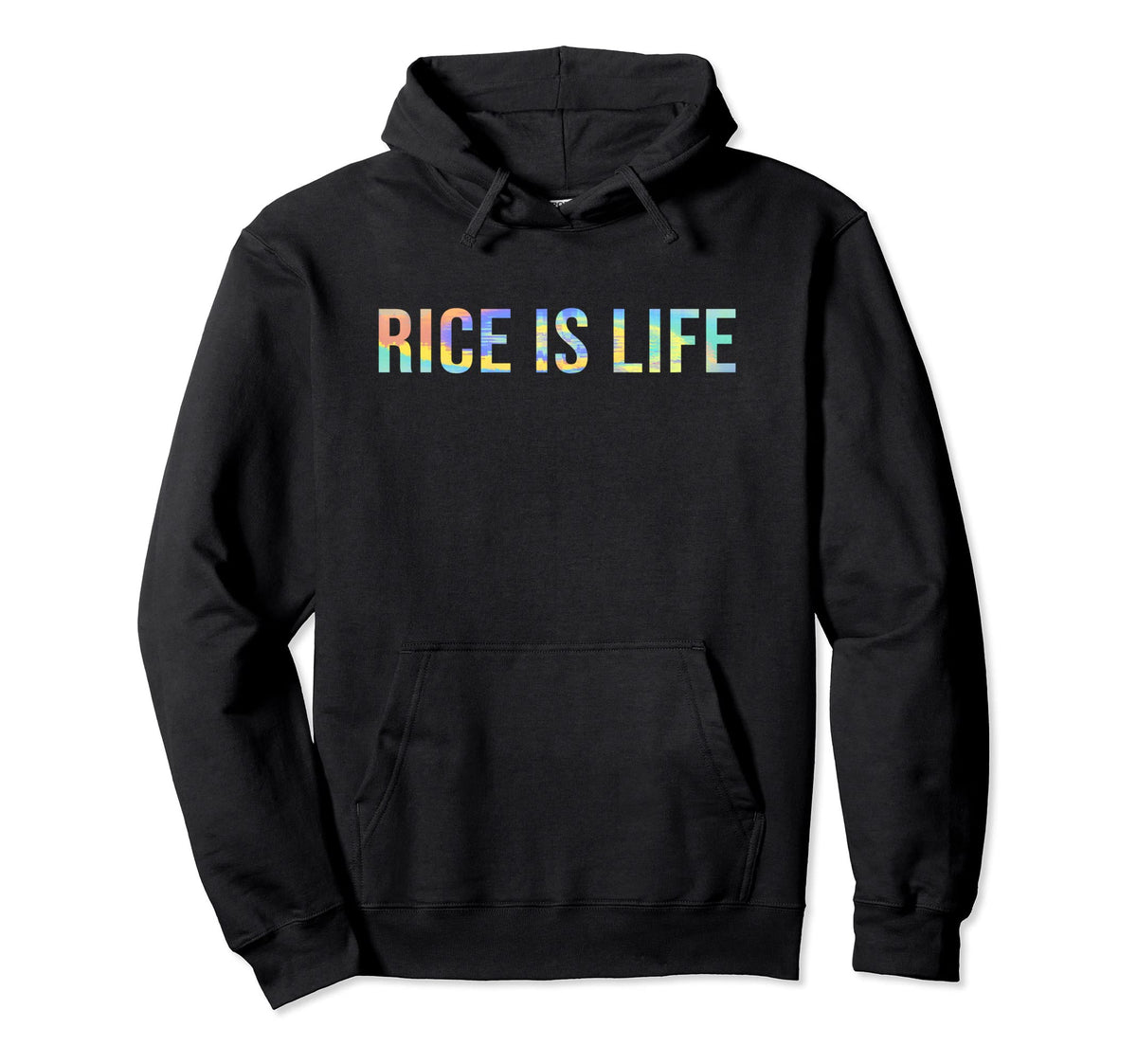 Rice Is Life Groovy Rice Lover Funny Hoodie - Streetwear Style Unisex