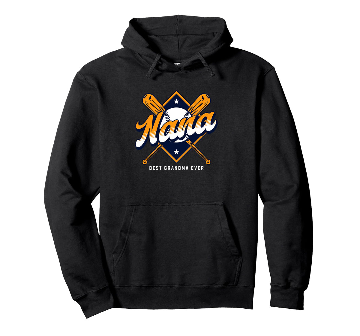 Baseball Nana Grandmother Grandma Mimi Hoodie - Trendy Graphic Unisex