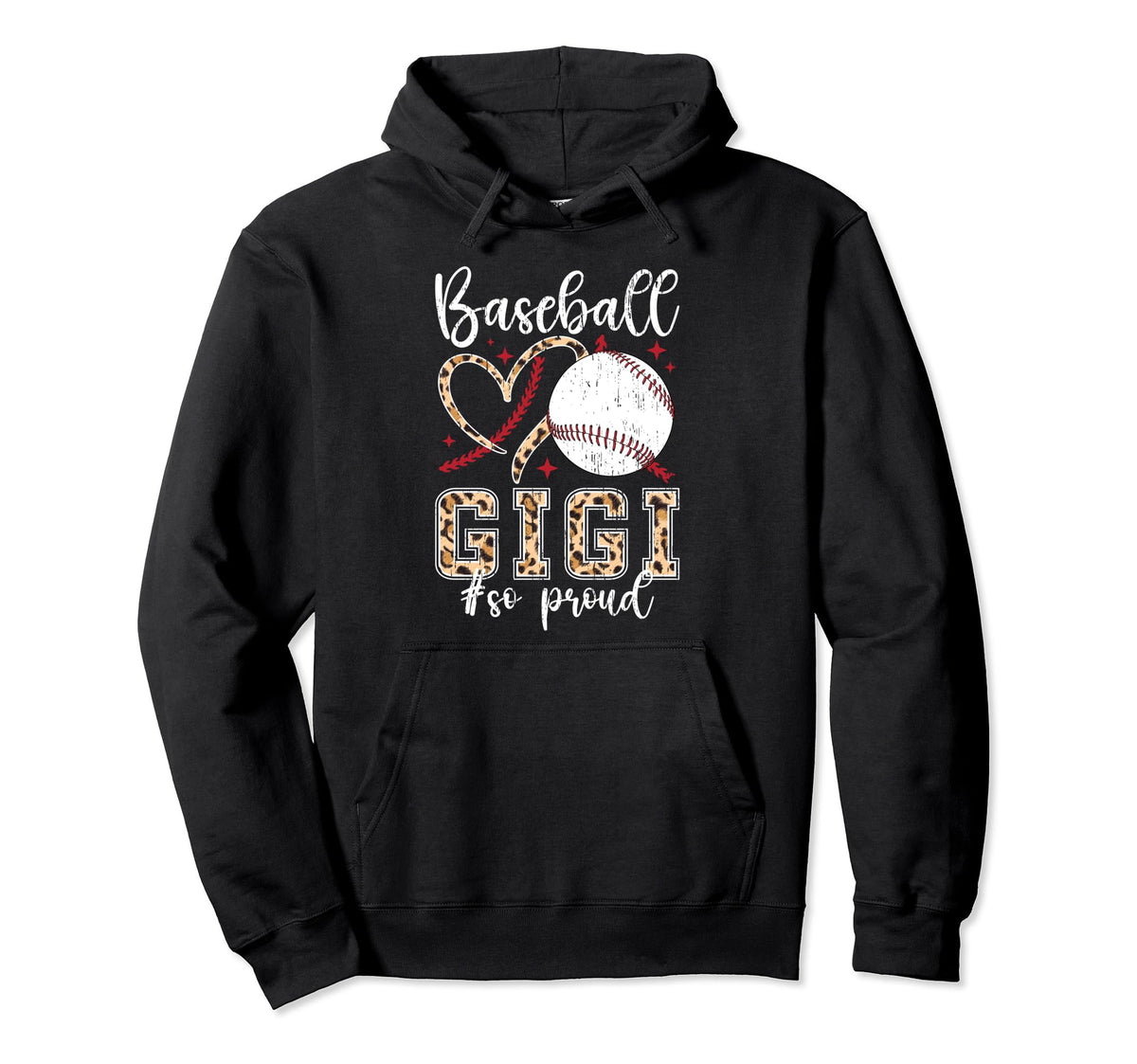 Baseball Gigi So Proud Grandma Gigi Hoodie - Custom Art Print Men Women