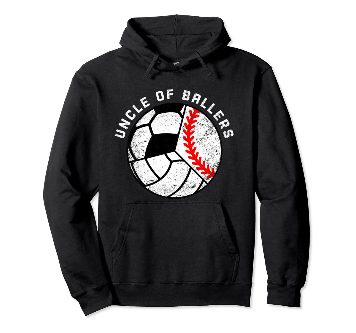 Uncle Ballers Funny Baseball Hoodie - Casual Everyday Wear Men Women