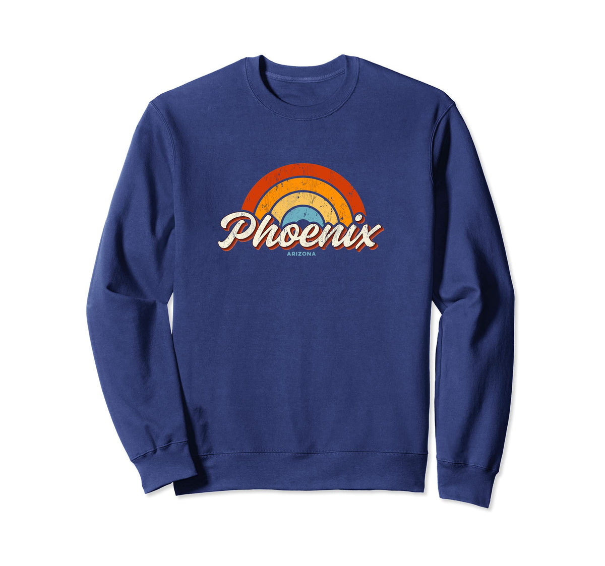 Phoenix Arizona Az Rainbow 70S Sweatshirt - Streetwear Style Men Women
