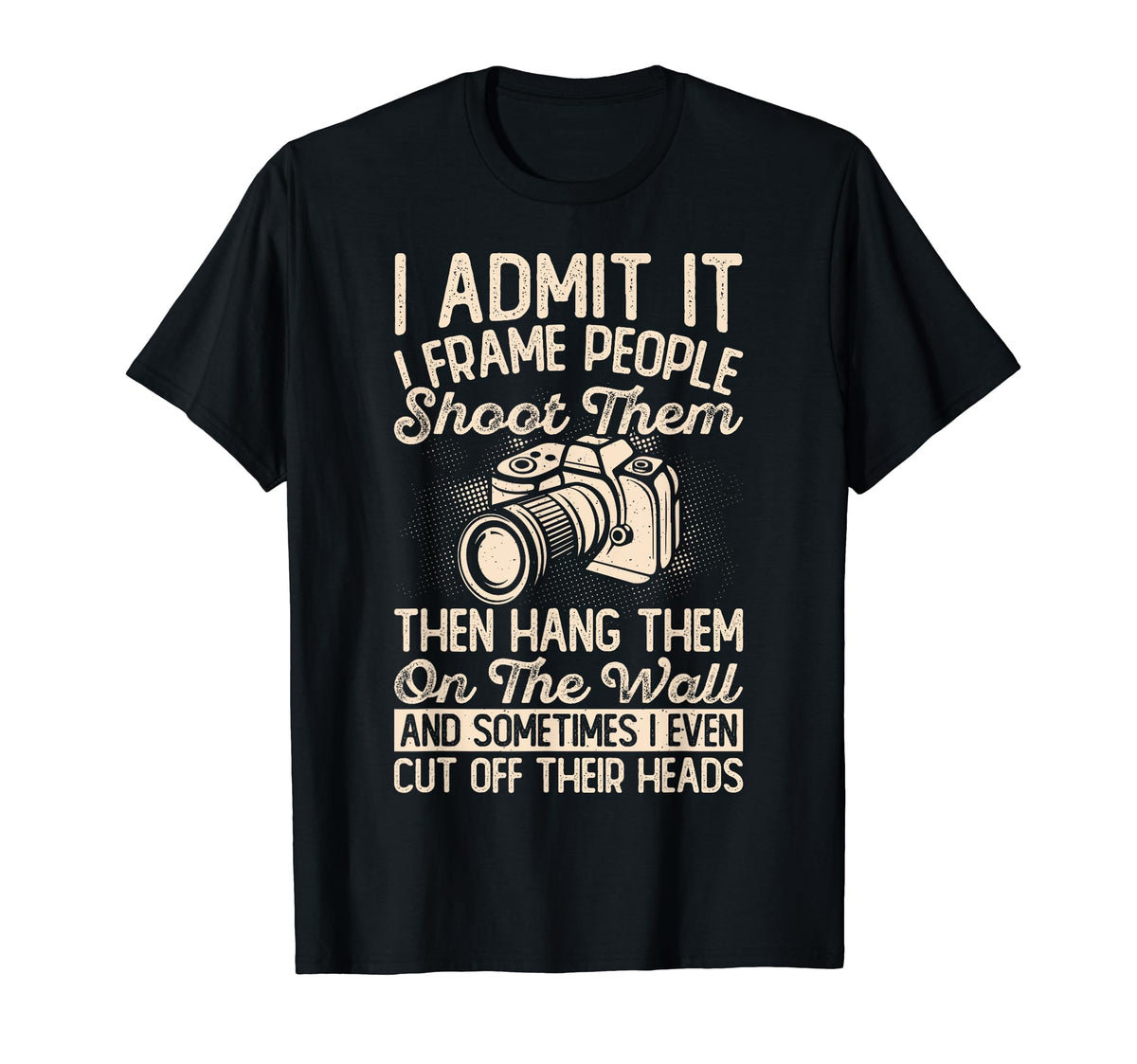 Photography Camera Gifts Photography T-Shirt - Minimalist Print for Adults