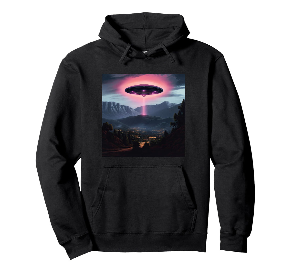 Alien Abduction Alien Vaporwave Ufo Hoodie - Aesthetic Graphic Men Women